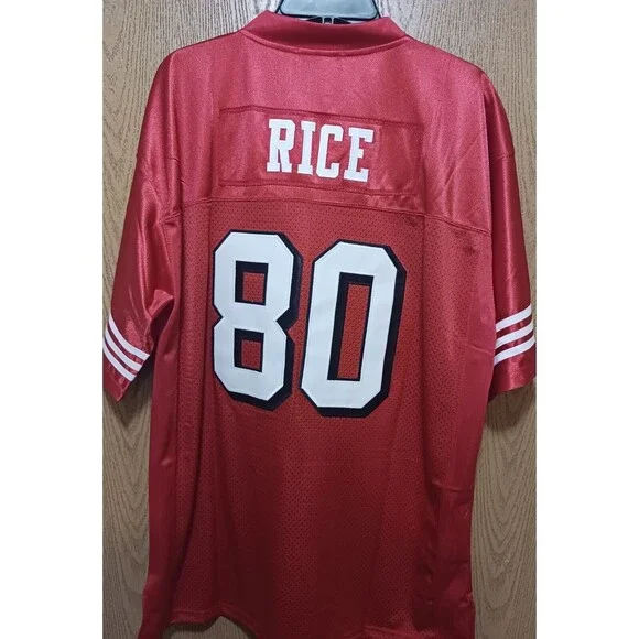 Jerry Rice (Mitchell/Ness)-(49ners)-(1994)-(Jersey)-(Red)-(Used)-(Sixe-XL)-$85 - Picture 3 of 9